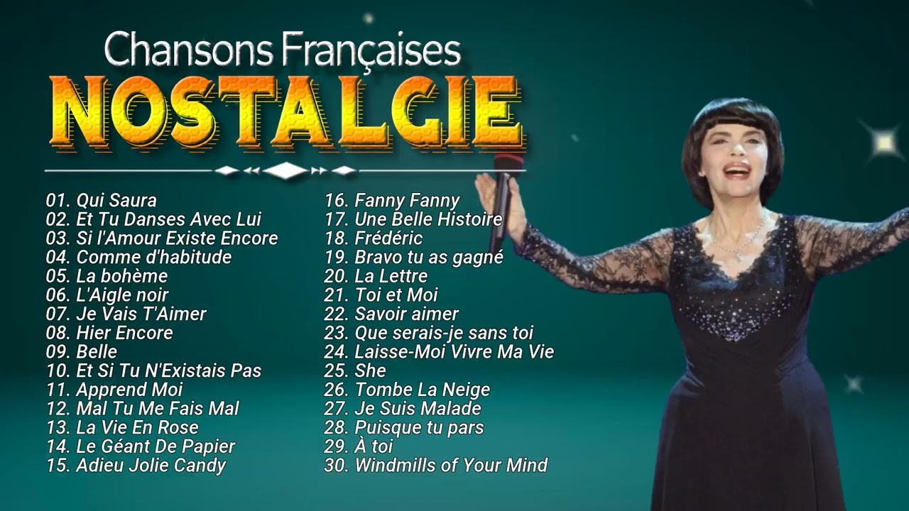 Nostalgie Chansons Françaises Mix 2024 ♫ Mireille Mathieu,Joe Dassin, Celine Dion, FrédéricFrançois
