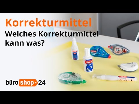 Korrekturflüssigkeit, Korrekturstift oder Korrekturroller?