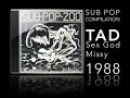 PLAYING: TAD - SEX GOD MISSY (RARE) Sub Pop 200 is a compilation released in the early days of the Seattle grunge scene (December 1988). It features songs (many of them first releases and otherwise unattainable) from Tad, The Fluid, Nirvana, Steven Jesse Bernstein, Mudhoney, The Walkabouts, Terry Lee Hale, Soundgarden, Green River, Fastbacks, Blood Circus, Swallow, Chemistry Set, Girl Trouble, The Nights and Days, Cat Butt, Beat Happening, Screaming Trees, Steve Fisk, and The Thrown Ups. Many of these bands went on to be incredibly influential in the early 1990s and onwards. Most notable of these were Nirvana, Soundgarden, Green River (who spawned Mudhoney and Mother Love Bone and late Temple of the Dog and Pearl Jam), Screaming Trees, and Mudhoney. The cover is an illustration by comics artist Charles Burns, who was regularly used by Sub Pop for covers and posters around this period.