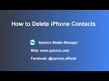 How To Delete Contacts On Iphone 5c