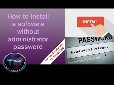install software mac without admin password