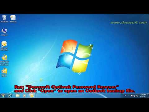 how to recover outlook pst password