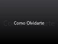 Como Olvidarte Angel Laez salsa romantica 2010