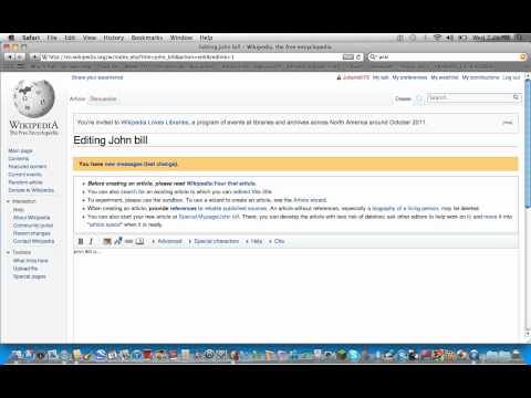 how to create wikipedia page