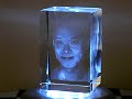 3D Laser Etched Crystal Portrait 3D Laser Etched Crystal Portrait