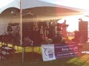 after an emotional survivor lap, audio drive gets the evening going with their upbeat and exciting blend of rock and funk