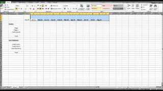 How to Create a Budget using Excel