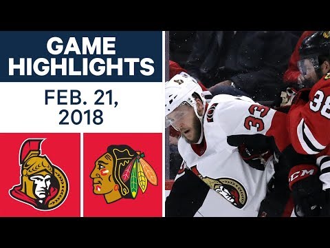 Video: NHL Game Highlights | Senators vs. Blackhawks - Feb. 21, 2018