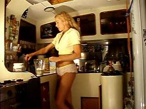 Hot Girl in galley