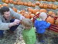 Holden and Bern at the pumpkin patch.