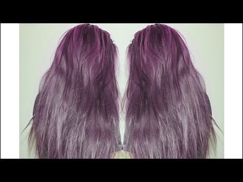 how to dye your hair light purple