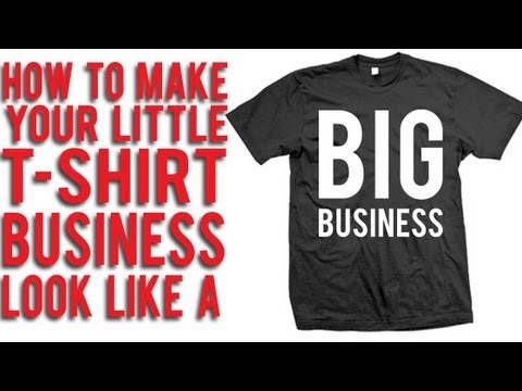 how to setup your own t-shirt business