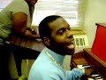 Jamarr signing ribbon in the sky