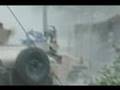 Army firing at Afghan Mountainside