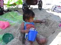 Elly Plays in the Sand