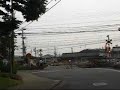 Railroad crossing in Japan - JR West kyoto Line 01 Railroad crossing in Japan - JR West kyoto Line 01