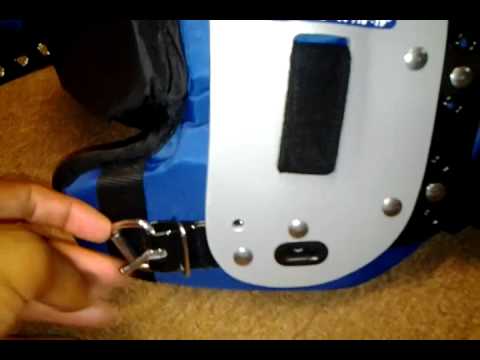 how to fasten football shoulder pads