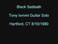Black Sabbath - Tony Iommi Guitar Solo (Hartford 1980) 10/13