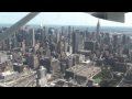 Flying Cessna 172 Down Hudson Sightseeing New York City From the Air