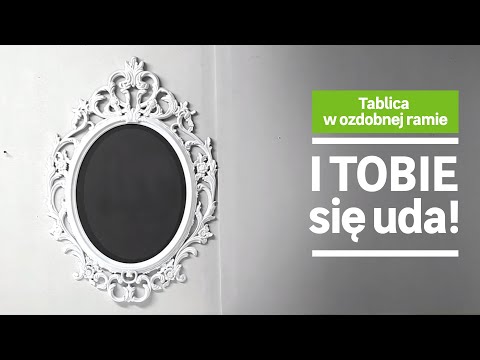 Tablica w ozdobnej ramie