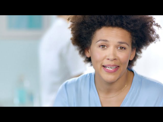 Actress Dominique starring in TV commercial Oral-B