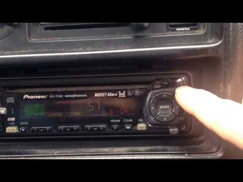 how to set the clock on a pioneer cd player