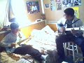 me and my friend jamming at some random chords improvised solos remember not everyone is serious all the time relax...its just a youtube vid