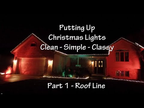 how to attach xmas lights to gutter