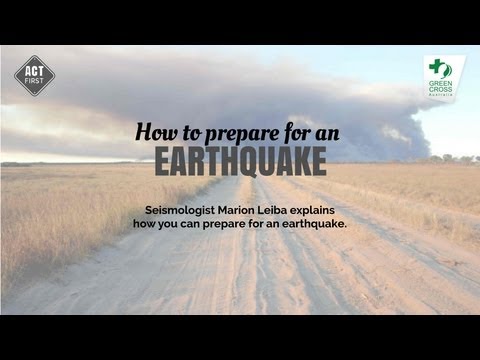 How to prepare for an earthquake