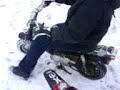 Mopeder leker i snön Mopeder leker i snön