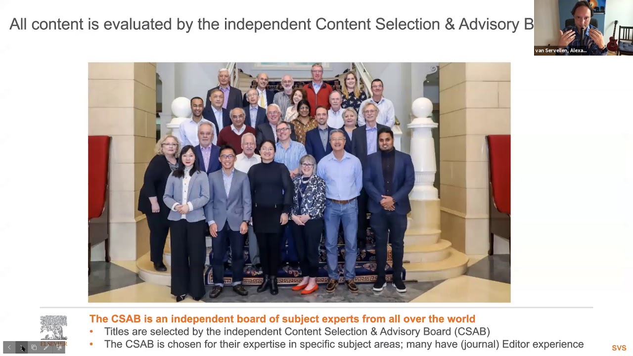 Scopus webinar training : Curated content - What content is included in Scopus and how is it selected?