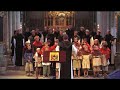 the stockholm cathedral boys choir performs in the visby cathedrale church. summer 2008, during the  medieval week.