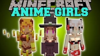 Minecraft: ANIME GIRLS (CUTE MOB MODELS!) Mod Showcase