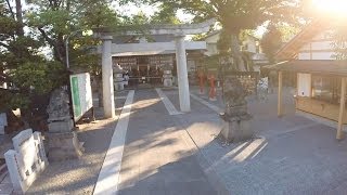 空撮 / 稲積神社 山梨県甲府市