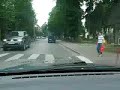 Autofahrt durch Ostroda ( Ostr�da )  in Polen (Teil 1)