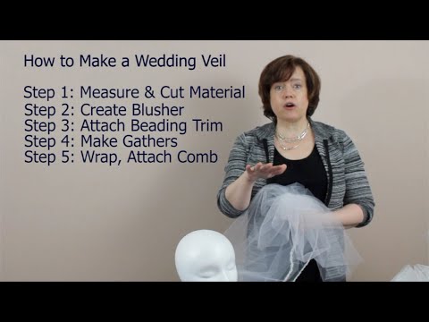 {diy Video} The 5 Steps To Making Your Wedding Veil