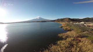 空撮 河口湖と富士山 [4K]