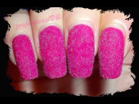 Pink Fluffy Nails!!