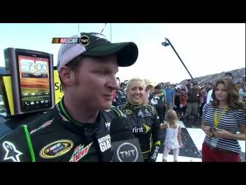 Video: Dale Earnhardt Jr.’s Victory Lane Girlfriend Kiss, The Buzz of