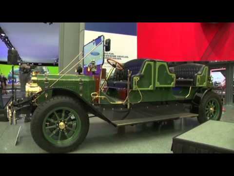 At - An electric car that proponents hope will replace horse-drawn carriages in New York City has also been revealed at the auto show. (Apr. 17)