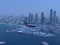 The biggest UAE Flag was flown over the Dubai Power Boats courtesy of Aerogulf and Skybanners