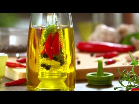 Емкость для масла VITAMINO 250 мл, с ситечком для настаивания