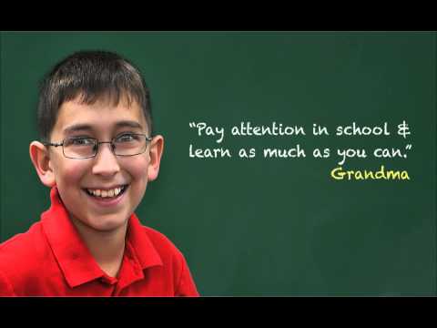 grandparents - Fifth-graders share their grandparents' advice on Grandparents' Day at school.