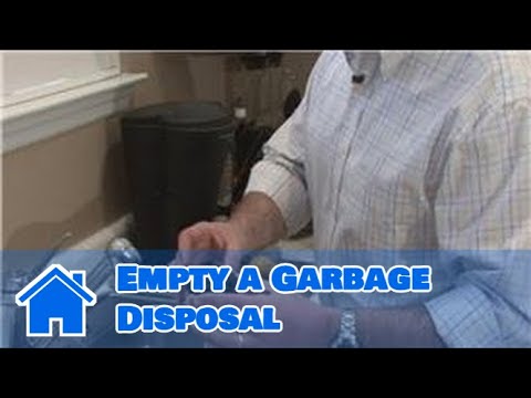 how to empty a sink disposal