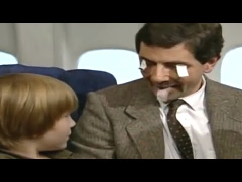 plane travel - Mr Bean is asked to look after a poorly child on an aeroplane. He tries to distract him in many ways. Funny clip from Mr Bean Rides Again. mr bean mr. mister...