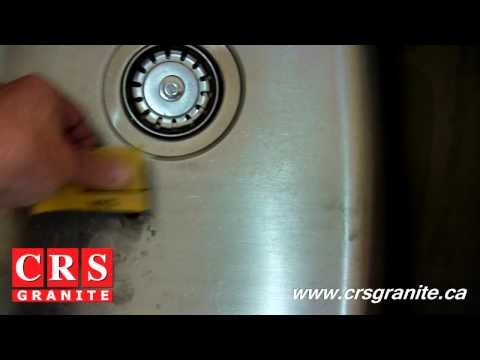 how to remove scratches from stainless steel sink
