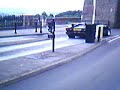 Lamborghini Countach going over the Clifton supension Bridge