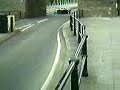 Lamborghini Countach going over the Clifton supension Bridge