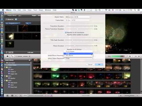 how to eliminate zoom in imovie