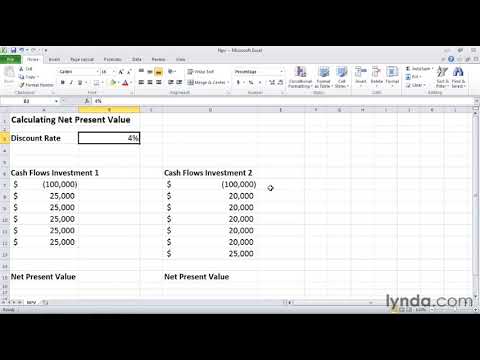 how to calculate npv